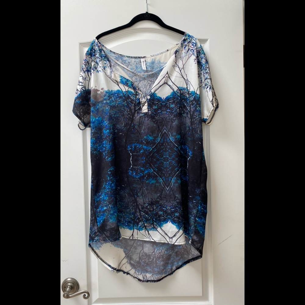 RVCA high low silky dress/tunic size Medium